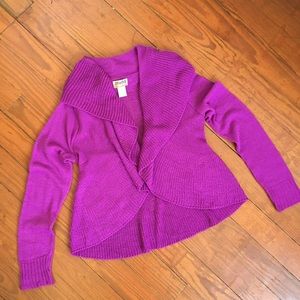 🐬 Mudd Large Bright Pink Open Fromt Cardigan 🐬